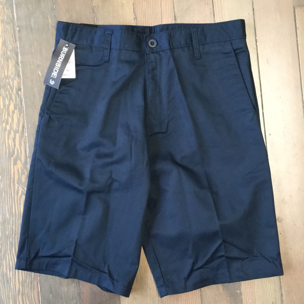Burnside Chino Shorts 30 In Navy